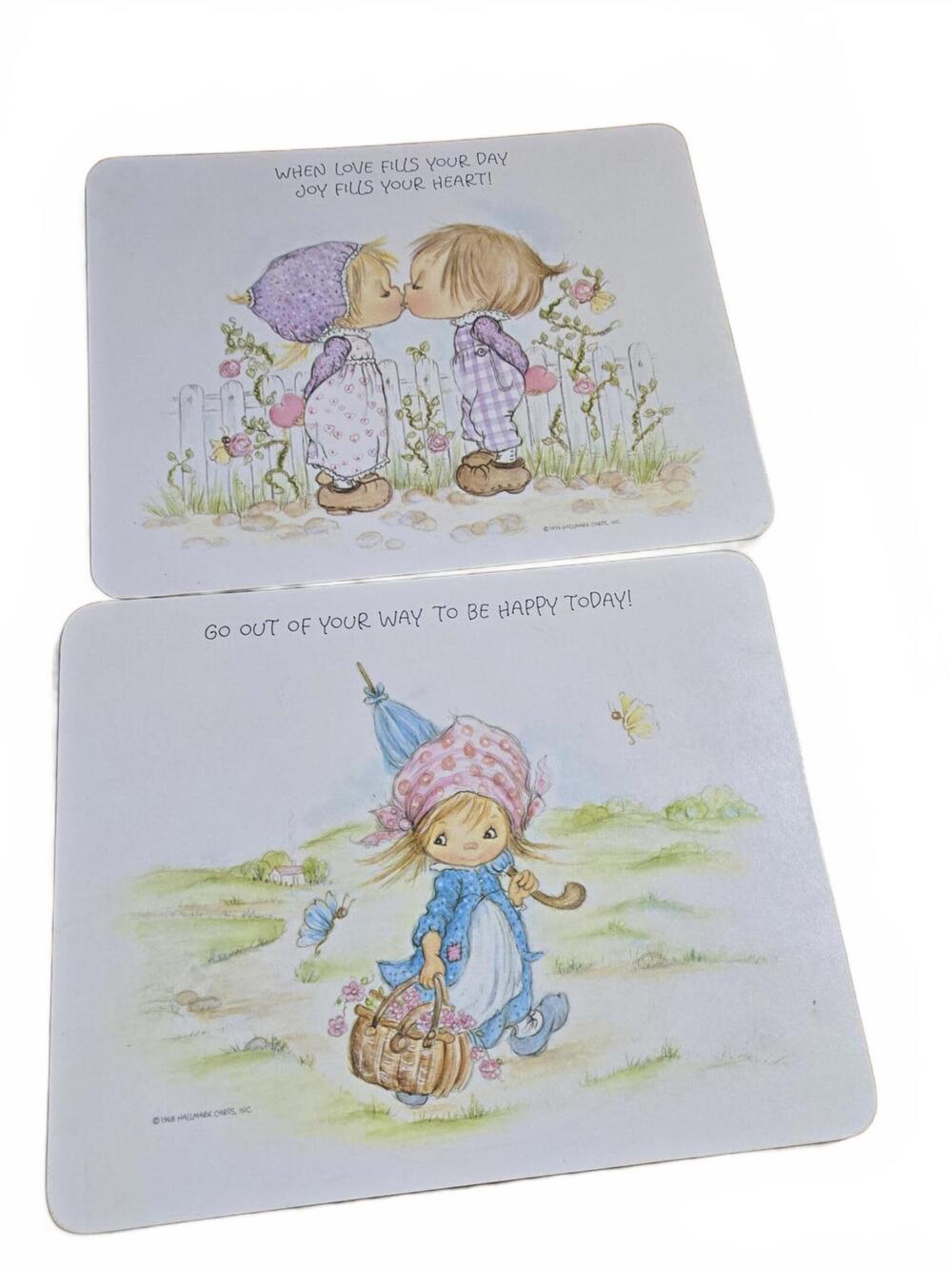 Betsy Clark Decorative Cutting Boards / Set of 2 / 1974 / Hallmark / UK